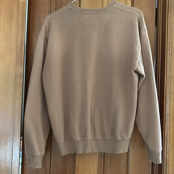 PINK Victoria's Secret Tan Crewneck Sweater Casual Soft - Picture 2 of 3